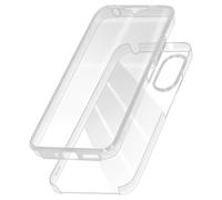 Avizar Cover 360 per Xiaomi Redmi 13C retro rigido e fronte infrangibile, Trasparente