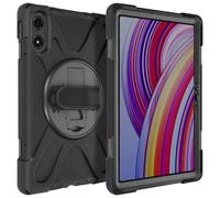 Avizar Cover anti-urto per Xiaomi Redmi Pad Pro e Pad 2 Pro Maniglia Supporto Cinturino, Nero