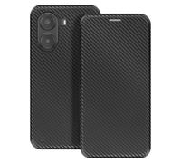 Avizar Cover Carbonio Xiaomi Poco X7 Pro Porta-carte Supporto Video, Nero