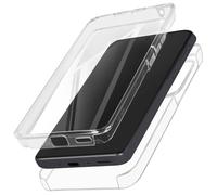 Avizar Cover completa per Samsung A55 5G rigida e fronte flessibile touch, Trasparente