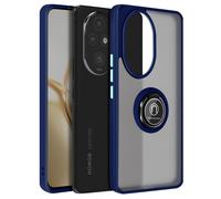 Avizar, Cover con anello per Honor 200 Pro Supporto integrato, Blu notte