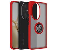 Avizar, Cover con anello per Honor 200 Pro Supporto integrato, Rosso