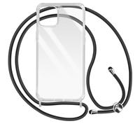 Avizar, Cover con cordino per iPhone 13 rigida bumper serie Corda, Trasparente