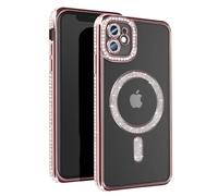 Avizar, Cover diamantini per iPhone 11 protezione bordo strass