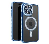 Avizar, Cover diamantini per iPhone 15 Pro Max protezione bordo strass