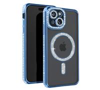 Avizar, Cover diamantini per iPhone 15 protezione bordo strass