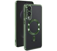 Avizar, Cover Galaxy S25 Edge silicone bordo cromato, Verde