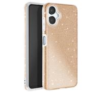 Avizar, Cover Glitter per Galaxy A06 Antiurto, Dorato