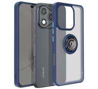 Avizar, Cover Honor 400 Lite anello magnetico retro trasparente, Blu