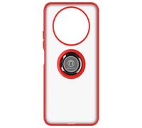 Avizar, Cover Honor Magic4 Lite Bimateria Anello Metallico Supporto, Rosso