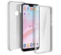 Avizar, Cover Integrale Fronte + Retro Huawei P20 Lite, Trasparente