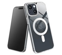 Avizar Cover MagSafe per iPhone 14 anti-urto angoli rinforzati, Trasparente