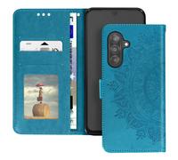 Avizar Cover Mandala Floreale per Samsung Galaxy A26 Portafoglio con Laccio, Blu