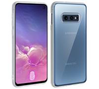 Custodia in Silicone Trasparente + Vetro Temperato Avizar per Samsung Galaxy S10e