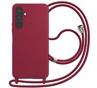 Avizar, Cover per Galaxy A27 in Silicone con Laccetto da Collo, Bordeaux