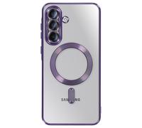 Avizar, Cover per Galaxy A37 Compatibile con Contorno Cromato, Viola