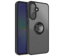 Avizar, Cover per Galaxy A37 con Supporto Anello e Fissaggio Magnetico, Nero