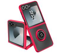 Avizar, Cover per Galaxy Z Flip6 anello magnetico supporto video, Rosso