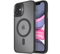 Avizar Cover MagSafe per iPhone 11 Retro opaco smerigliato, Nero