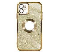 Avizar, Cover per iPhone 12 glitter rimovibile silicone gel serie Protecam Spark