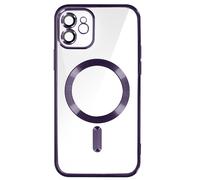 Avizar, Cover per iPhone 12 silicone protezione fotocamera bordo cromato