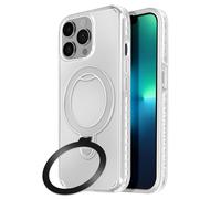 Avizar, Cover per iPhone 13 Pro Max - Anello supporto pieghevole, Bianco