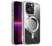 Avizar, Cover per iPhone 13 Pro Max Elegante e raffinato, Argento