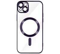 Avizar, Cover per iPhone 13 silicone protezione fotocamera bordo cromato