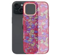 Avizar, Cover per iPhone 15 flessibile anti-urto Tutti Frutti, Rosa