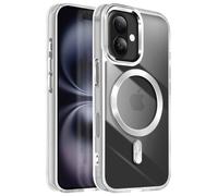 Avizar, Cover per iPhone 16 Elegante e raffinato, Argento