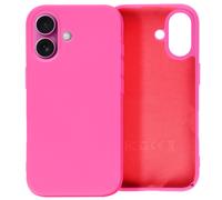 Avizar, Cover per iPhone 16 Plus semi-rigida soft-touch antimacchie, Fucsia