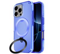 Avizar, Cover per iPhone 16 Pro Max - Anello supporto pieghevole, Blu