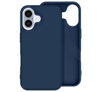 Avizar, Cover per iPhone 16 semi-rigida soft-touch antimacchie, Blu chiaro