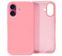 Avizar, Cover per iPhone 16 semi-rigida soft-touch antimacchie, Rosa chiaro