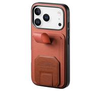 Avizar, Cover per iPhone 17 Pro Max Effetto Tessuto con Supporto e Porta Carte