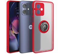 Avizar, Cover per Moto G54 anello magnetico supporto video, Rosso