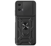 Avizar, Cover per Motorola Moto G34 5G anello coprifotocamera scorrevole, Nero