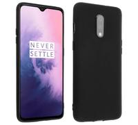 Avizar, Cover per OnePlus 7 Protezione Silicone Gel Morbido Antishock, Nero