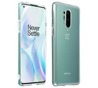 Avizar, Cover per OnePlus 8 Pro Silicone Antishock, Trasparente