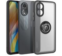 Avizar, Cover per Oppo A38 anello magnetico supporto video, Nero
