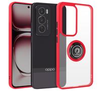 Avizar, Cover per Oppo Reno 12 Pro anello magnetico supporto video, Rosso