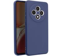 Avizar, Cover per Oppo Reno 12F e 12FS silicone flessibile opaca, Blu notte