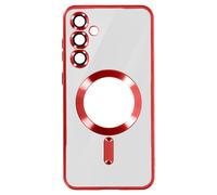 Avizar, Cover per S24 in silicone bordo cromato, Rosso