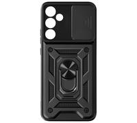 Avizar Cover per Samsung A55 5G anello supporto coprifotocamera scorrimento, Nero