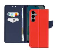 Avizar Cover per Samsung Galaxy A16 Supporto video Fancy, Blu / Rosso