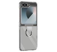 Avizar Cover per Samsung Galaxy Z Flip6 con anello rigida sottile leggera, Trasparente