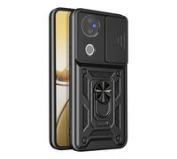 Avizar, Cover per Vivo V50 5G con Anello Supporto e Copri Fotocamera Scorrevole