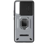 Avizar, Cover per Xiaomi 14 anello supporto coprifotocamera scorrevole, Grigio