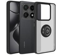 Avizar, Cover per Xiaomi 14T anello magnetico supporto video, Nero