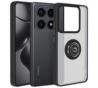 Avizar Cover per Xiaomi 14T Pro anello magnetico supporto video, Nero